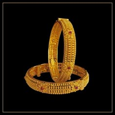 Bridal Kangan, Kangan Gold, Temple Bangles, Pearl Bridal Jewelry Sets, Gold Kangan, Bangles Bridal, Antique Bangles, Designer Bangles, Jewellery Bangles