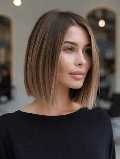 47 Striking Spring Haircut Shoulder Length Ideas for 2024 Elongated Bob Shoulder Length, Bronde Balayage Bob Straight, Haircut Shoulder Length, Hair Floating, Haircut Shoulder, Spring Haircut, Above Shoulder Length Hair, Shoulder Length Straight Hair, One Length Hair