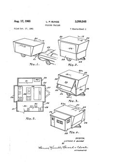 an old drawing shows the plans for a trailer