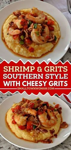 shrimp and grits with cheesy grits is an easy, delicious dinner