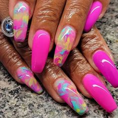 22 Ideas Unleash Summer Vibes with Trendy Pink Vacation Nails - Hot Designs for 2024 Crazy Nail Designs, Pink Summer Nails, Queen Nails, Hot Pink Nails, Pink Nail Art, Dope Nail Designs, Crazy Nails