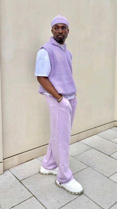 Pastel Boy Outfit, Pastel Mens Fashion, Pastel Outfit Men, Outfit Ideaa, Lavender Outfit, Friday Outfit, Outfit Streetwear, Pastel Outfit, Purple Outfits