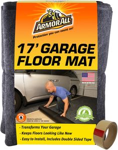 an ad for armorall garage floor mat