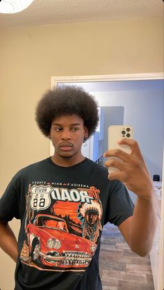 Full Afro Hairstyles Men, Blk Aesthetic, Afro Fade Haircut, Black Representation, Tapered Afro, Hair Like Wool, Taper Fade Curly Hair, Afro Fade