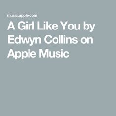 a girl like you by edwyn collins on apple music cover art print