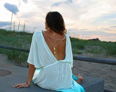 The Lagoon Dress in Mediterranean Sea, Backless dress, Maxi dress, Beach wear, Swim cover up, Beach Maxi Dress Beach, Cover Up Beach, Dress Vacation, Resort Fashion, Vacation Looks, Virginia Beach Va, Beach Fashion, Dress Beach, Dyed Dress