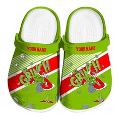 Soft And Durable Chirstmas Grinch Colorful Clogs Mouse Pokemon, The Grinch Movie, Tie Dye Hippie, Crocs Crocband, Crocs Clogs, Clog Slippers, Football And Basketball, I Love Lucy, Bear Stuffed Animal