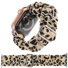 PRICES MAY VARY. 【Compatible Models】The scrunchie band solo loop iWatch band compatible with apple watch series 9/8/7/6/5/4/3/2/1,SEUltra,Ultra2.Suitable for iWatch 38mm/40mm/41mm/42mm/44mm/45mm/49mm.Since it fits perfectly,you need to purchase it according to your exact size and watch model. 【Material】Our smart watch band is made of Cotton, Polyester Fabric and Stainless Steel Connectors. Elastic design. It’s lightweight,comfortable,flexible,easy to wash and super cute. This iwatch band is a cl Elegant Brown Apple Watch Band For Daily Use, Bohemian Brown Apple Watch Band With Bracelet Strap, Apple Watch Bands Women Tortoise, Adjustable Brown Apple Watch Band, Leopard Print Apple Watch Band, Fancy Watches, Brown Leopard, Wristbands, Kids Luggage