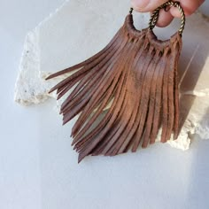 Leather Fringe Earrings, Staple Earrings, Fringe Earring, Dark Caramel, Brown Fringe, Leather Jewelry Diy, Brown Chocolate, Western Earrings, Chocolate Leather