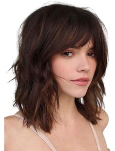 Baby Hair Cut Style, Cute Medium Length Hairstyles, Bangs Hairstyles, Bangs With Medium Hair, Midlength Haircuts, Shoulder Length Hair Cuts, Shag Haircut, Haircuts With Bangs, Medium Hair Cuts