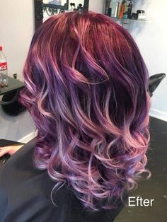 Dark Brown Hair With Red Tint Purple Caramel Highlights, Plum Hair With Blonde Highlights, Biolage Highlights Brunette, Brunette With Purple, Mulberry Hair Color, Biolage Highlights, Mulberry Hair, Highlights Brunette, Hair With Blonde Highlights