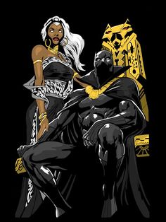 Storm Marvel Comics, Storms Quotes, Storms Photography, Black Panther Storm, Storm Marvel, Black Superheroes, Figure Drawings, Black King And Queen, Illustration People