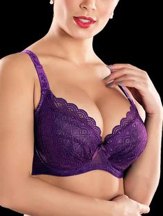 Yoga Sleep, Purple Bra, Shaping Tights, Cheap Bras, Coverage Bras, Beautiful Bra, Lace Bustier, Make Money Now, Full Coverage Bra