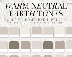 the color scheme for warm neutral earth tones