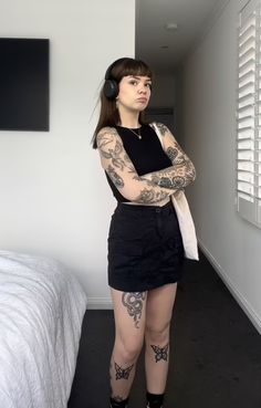 Summer Outfits Alternative, Dark Summer Outfits, Goth Outfits Aesthetic, Summer Goth Outfits, Alt Summer Outfits, Chic Short Hair, Summer Goth, Daily Outfit Inspiration, Style Steal