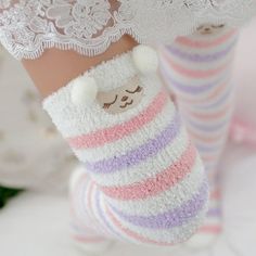 Material: CottonMaterial: WoolMaterial: CashmereMaterial: NylonPieces: 1pcPattern Type: AnimalItem Length: 52cm,20.47inchItem Type: StockingsThickness: Thick （Winter)Size: One SizeShipping: Free ShippingSeason: Autumn, WinterKnee-high socks Compression: Long socks compression stockingsWomen's socks White stockings: High socks Stockings femaleStay up stockings: Compression socks Girls Knee Socks, Winter Stockings, Pink Sheep, Pink Monkeys, Lace Stockings, Knee High Stockings, Fluffy Socks, Sock Animals, Cozy Socks