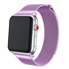 A modern interpretation of a design developed in Milan at the end of the 19th century. Woven on specialized Italian machines, the smooth stainless steel mesh wraps fluidly around your wrist. And because it’s fully magnetic, the Milanese Loop is infinitely adjustable, ensuring a perfect fit. Available in multiple colors and prints, and for apple watch series 1-6 in sizes 38mm/40mm and 42mm/44mm Watch/Accessories Not Included (Watch Band Only) Modern Watch Band Accessories As Gift, Elegant Pink Bracelet Strap Apple Watch Band, Apple Band, Loop Bands, Apple Watch Models, Color Bands, Apple Watch Series 1, Stainless Steel Mesh, Watch Accessories