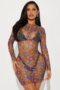 Available In Multi Color. Swim Cover Up Mini Dress Printed Mesh Long Sleeve Lettuce Hems Detail Disclaimer: Print Placement May Vary Pair With Any Of Our Hint Of Summer Styles To Complete The Look! Full Stretch Final Sale Self: 78% Polyester 22% Elastane Imported | Hint Of Summer Mesh Cover Up Dress size Medium by Fashion Nova Mesh Cover Up, Janet Guzman, Summer Styles, Color Fashion, Print Placement, Mesh Long Sleeve, Swimwear Cover Ups, Swim Cover, Cover Up Dress