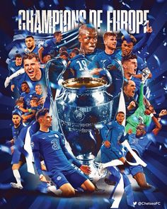 the poster for chelsea's european cup winning team