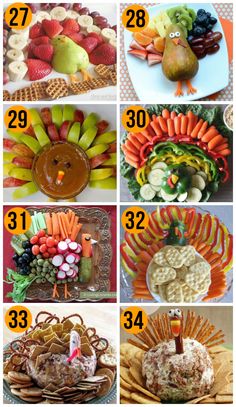 the twelve days of thanksgiving with pictures of different foods