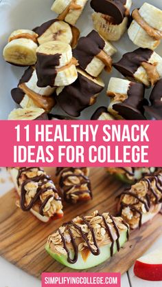 healthy snack ideas for college that are easy to make and great for school lunches