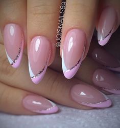 Elegant Touch Nails, Subtle Nails, Fancy Nails Designs, Simple Gel Nails, Work Nails, French Acrylic Nails, Makijaż Smokey Eye, Pretty Nail Art Designs, Unique Acrylic Nails