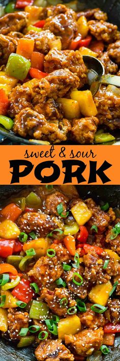 this sweet and sour pork recipe is so good it's easy to make in the slow cooker