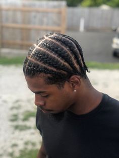 Black Man Single Braids, Side Braids Men, Braids For Black Men With Short Hair, Black Man Braids, Braids Men Short Hair, Cornrows For Men Short Hair, Single Braids For Men, Braids For Men Cornrows