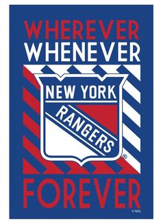 New York Rangers Banner 2 Sided Wherever Whenever Forever heartlandflags Themed Garden, Rangers Hockey, Backyard Lawn, Porch Veranda, Deck Patio, Hockey Team, Outdoor Flags, University Of Tennessee, House Flag