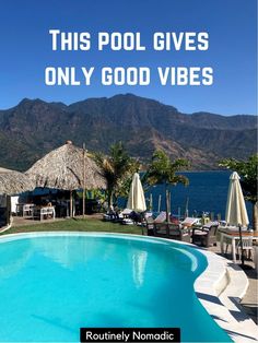 the pool gives only good vibes