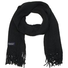 Men Knitted Winter Scarf Acrylic 9" x 72" (within 4" each side) Size: One Size.  Color: Black.  Gender: male.  Age Group: adult. Men’s Scarf, Scarf For Man, Mens Winter Scarf, Scarf Men, Blanket Scarf, Men's Knit, Winter Knits, Black 7, Cashmere Scarf