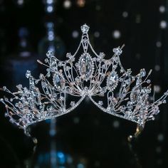 47671067509084 Diamond Quince Crown, Crowns And Tiaras Royalty, Xv Crowns, Pretty Tiaras, Cat 2025, Quince Tiaras, Crowns For Quinceanera, Tiara Aesthetic, Quinceanera Crowns