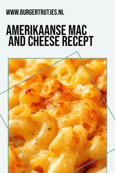 the cover of an american mac and cheese recipe