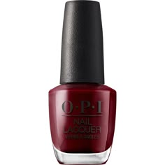 OPI is the most preferred brand in the nail industry! They offer a variety of beautiful colors that are formulated for a long lasting and flawless finish. Used alone, the lacquer can give beautiful results but used alongside an OPI base coat and an OPI top coat can deliver the perfect at-home manicure or pedicure. When using these additions, your nails can result in a longer lasting manicure or pedicure of highly pigmented 7 day wear. Featuring a game changing, fast drying formula for a smoother Opi Red, Nail Base Coat, Opi Colors, Opi Polish, Opi Nail Colors, Fun Nail Colors, Colors For Dark Skin, Red Nail Polish, Burgundy Nails