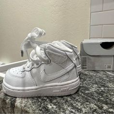 Baby/ Kids Nike Air Forces Size 5c Never Worn! Nike Shoes Kids, Nike Air Forces, Nike White, Kids Nike, Toddler Shoes, White Nikes, Nike Air Force, Kid Shoes, Kids Shoes