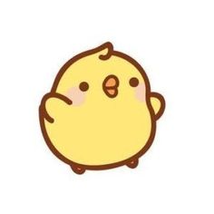 a cute little yellow bird with big eyes