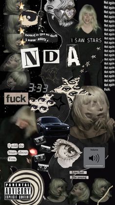 a collage of various images with the words n d a