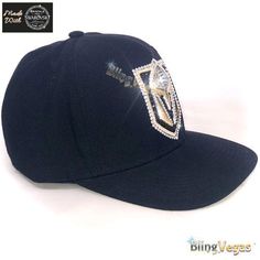 ★Best Seller! ★Most Popular! Steal the spotlight with these magnificent custom designed, BLING Swarovski crystal embellished Vegas Hats... they are truly a feast for the eyes. Our Blinged Out VGK items make the PERFECT GIFTS for those Vegas Sparkle Lovers in your life! ★ITEM: Fanatics Vegas Golden Knights Snapback Adjustable Hat in BLACK. Hat Details: ★ These Customized Vegas Golden Knights Caps have an adjustable snapback & are ponytail approved! ★ Showcases a raised HUGE Embroidered Team S Hip Hop Snapback Visor Hat, Adjustable Hip Hop Visor Hat, Hip Hop Curved Bill Adjustable Hat, Adjustable Curved Bill Hip Hop Hat, Hip Hop Style Adjustable Visor Hat, Adjustable Hip Hop Baseball Cap With Curved Bill, Hip Hop Style Fitted Cap, Adjustable Hip Hop Baseball Cap With Visor, Hip Hop Adjustable Fitted Hat For Baseball Season