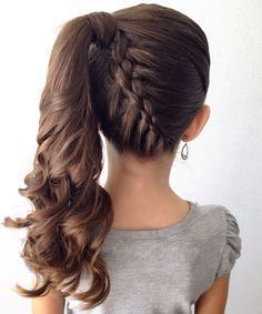 Kids Hairstyles: 15 Easy and Cute Hairstyles For Kids Cheer Competition, Ponytail Hairstyle, Cheer Hair, Barbie Makeup, Dance Hairstyles, Braided Ponytail Hairstyles, Flower Girl Hairstyles, Cool Braid Hairstyles, Hair Creations