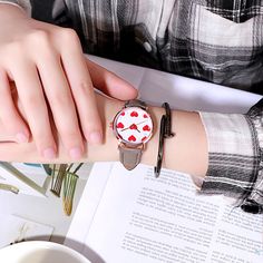 This Unisex Red Hearts Watch, is a great casual watch by itself. But why not order two for a great couples gift? This Watch is covered by our 60 Day Replacement Guarantee. If you lose or accidentally damage yours within 60 days of your order, simply contact us at Support@goodstoyourdoor.com and we will send out a one time replacement free of charge! Specifications: Watch movement: Quartz watch Watch style: Casual fashion Surface diameter: 34mm Case diameter: 40mm Dial thickness: 8mm Strap width: Casual Watches Gift, Valentine's Day Gift Watch With Round Dial, Valentine's Day Gift Watches, Heart-shaped Watches For Valentine's Day, Heart-shaped Watch For Valentine's Day Gift, Heart-shaped Valentine's Day Gift Watches, Heart Watch, Louis Vuitton Fashion, Couple Gift