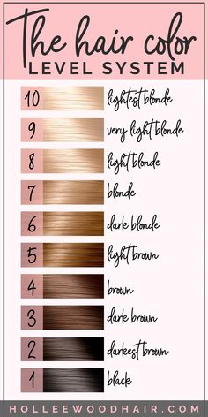 Do you know what the number/letter combination on hair color means? Learn how to read hair color numbers and letters with this easy guide! Find out how to read a hair color number chart, so you can pick the perfect hair dyes and products for your hair today! #haircolor #hairdye #hairtips Hair Color Number Chart, Hair Level Chart, Blonde Hair Levels, Levels Of Hair Color, Hair Color Levels, Level 7 Hair Color, Blonde Hair Color Chart, Different Shades Of Blonde, The Best Hair Color