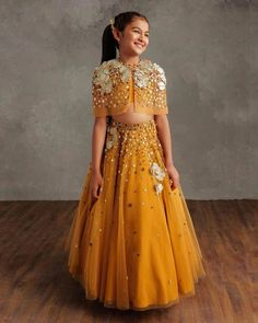 Can we take a moment to appreciate the gorgeousness exuded by @mostlysane in this #vvanibyvanivats lehenga?! Shop online at… | Instagram Lehanga For Kids, Indian Dresses For Kids, Baby Dress Embroidery, Kids Lehenga Choli, Kids Party Wear Dresses, Kids Ethnic Wear, Wedding Dresses For Kids