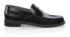 Men`s Penny Loafers are handcrafted by individual order. Upper material is made by leather, stamped leather, suede. Insole and lining materials - leather. Your new shoes will be handcrafted especially for you and delivered for free to your home or office in 1-2 weeks. Included option for free return and remake if the shoes do not fit.Only now all this is available at an exclusive price of $215.00.Proceed with you order now. Elegant Black Suede Moccasins, Black Leather Moccasins With Brogue Detailing, Black Moccasins With Suede Lining For Work, Black Suede Lined Moccasins For Work, Black Suede-lined Moccasins For Work, Elegant Black Moccasins With Suede Lining, Elegant Black Leather Moccasins, Business Leather Moccasins With Suede Lining, Leather Moccasins With Suede Lining For Business