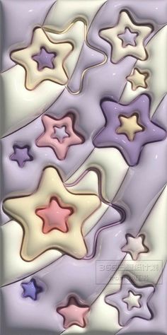 an abstract background with many stars in pastel colors