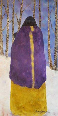 WINTER MADONNA Colorful Contemporary Art, Wood Trees, Holy Art, Oil Painting Woman, Madonna Art, Painting Woman, Baby Walking, Small Wall Art, American Painting