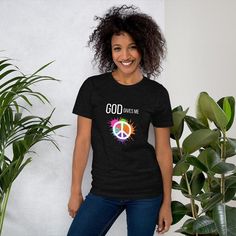 This t-shirt is everything you've dreamed of and more. It feels soft and lightweight, with the right amount of stretch. It's comfortable and flattering for both men and women.   * 100% combed and ring-spun cotton (Heather colors contain polyester) * Ash color is 99% combed and ring-spun cotton, 1% polyester * Heather colors are 52% combed and ring-spun cotton, 48% polyester * Athletic and Black Heather are 90% combed and ring-spun cotton, 10% polyester * Heather Prism colors are 99% combed and ring-spun cotton, 1% polyester * Fabric weight: 4.2 oz (142 g/m2) * Pre-shrunk fabric * Side-seamed construction * Shoulder-to-shoulder tapingSize guide   XS S M L XL 2XL 3XL 4XL 5XL Length (inches) 27 28 29 30 31 32 33 34 36 Width (inches) 16 ½ 18 20 22 24 26 28 30 31 Bonnaroo Outfits, Christian Tees, Wnba, Rave Wear, Look Plus, Sustainable Clothing, Clothing Company, Boss Lady, Nicaragua