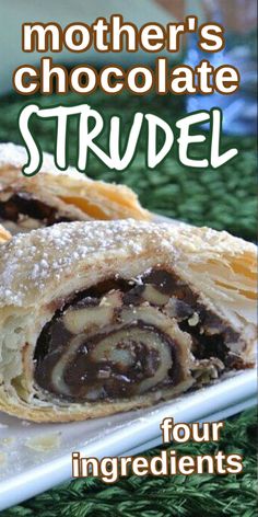 mother's chocolate strudel recipe with four ingredients