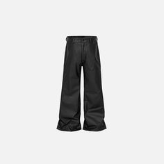 Front view of the Classic Black Wide-Leg Pants in a gray background Y2k Grunge Style, Y2k Grunge Aesthetic, Hip Hop Fashion 90s, 90s Y2k Fashion, Edgy Looks, 90s Hip Hop Fashion, Dark Academia Fashion, Academia Fashion, Black Wide Leg Pants