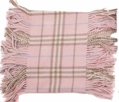 Vintage Authentic Brand New Burberry London 100% Lambswool Pink Nova Check Happy Fringe scarf from around 2005, measures 150cm by 37cm, around 60 inches by 15 inches. Has the original tags and presentation sleeve.  Absolute Burberry vintage classics that were made in England. These pieces are genuine brand new Burberry. Burberry Scarf, Burberry Vintage, Vintage Classics, Vintage Burberry, Fringe Scarf, Burberry London, Scarf Pattern, Christmas Wishlist, Wedding Shop