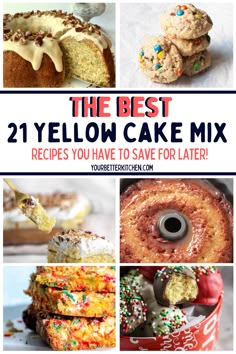 the best yellow cake mix recipes you have to save for later